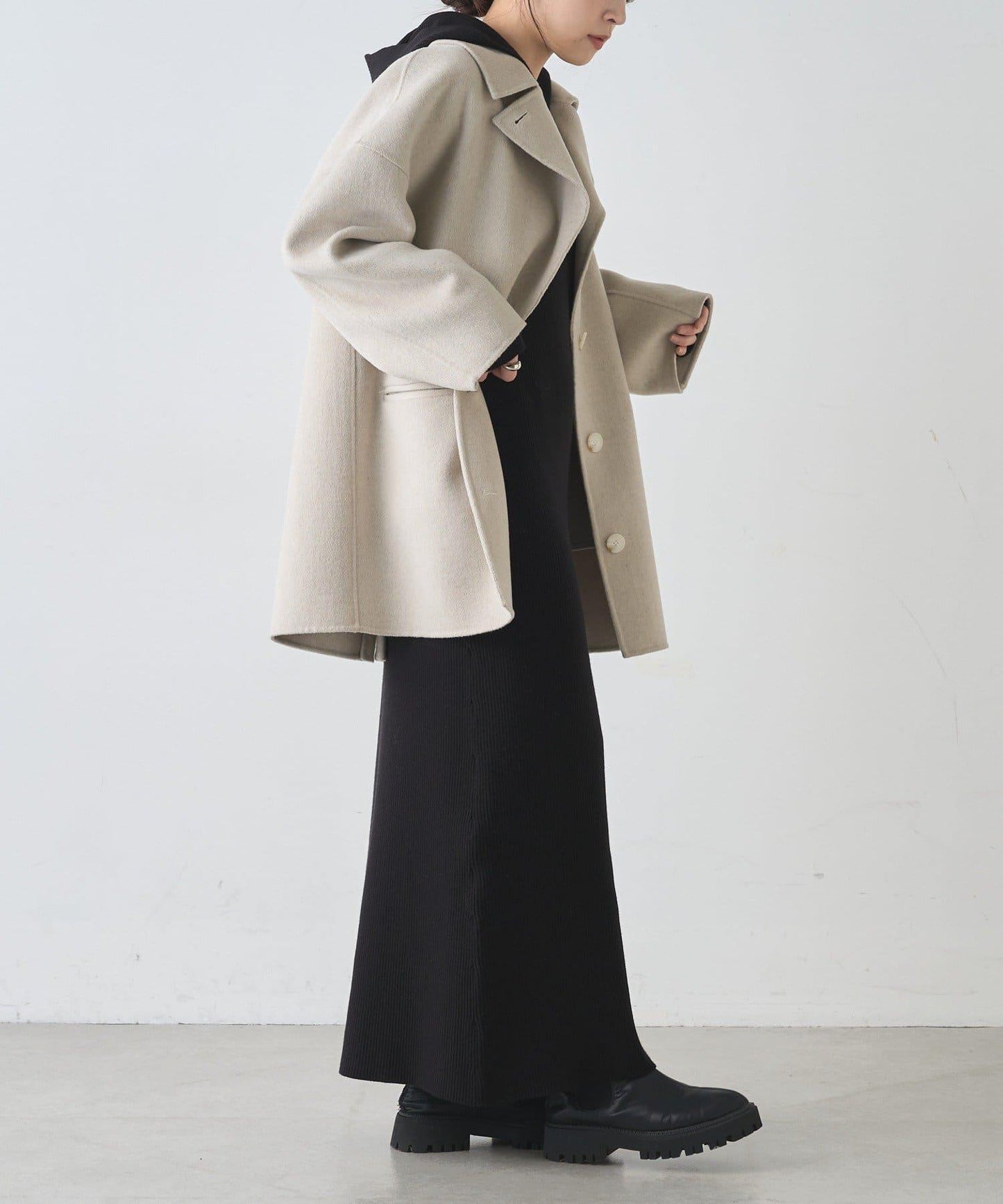 連帽拉鍊連衣裙