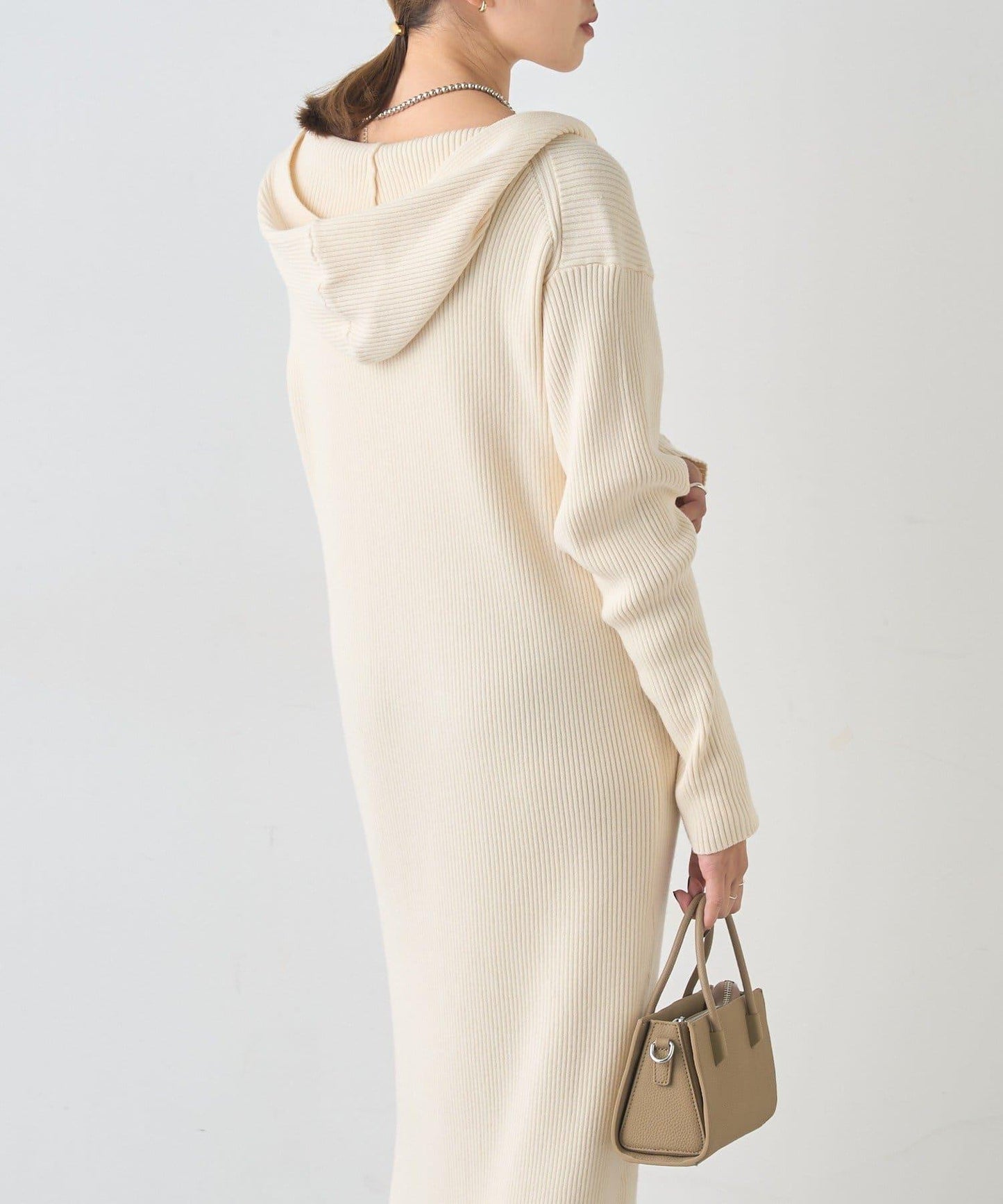 連帽拉鍊連衣裙