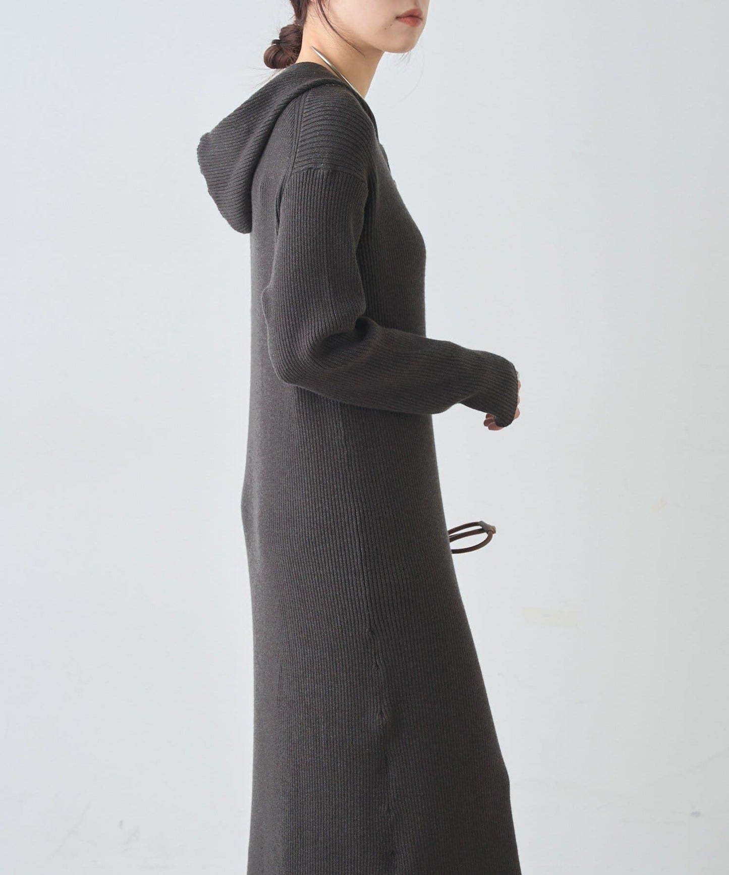 連帽拉鍊連衣裙