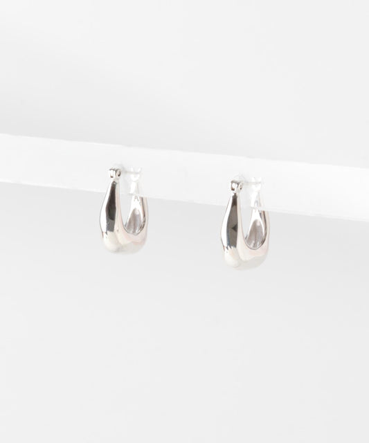 Aperdiem 流線方形耳環（SV）