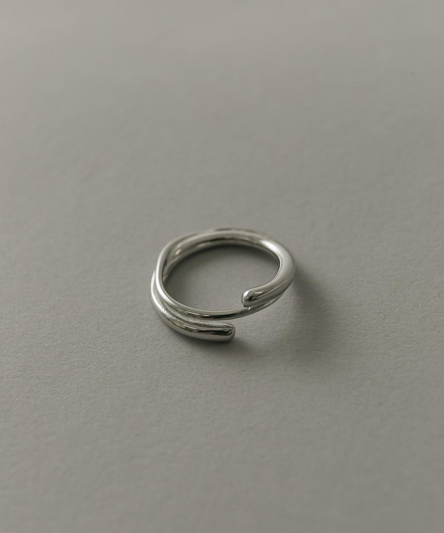 不鏽鋼漸變色交叉戒指