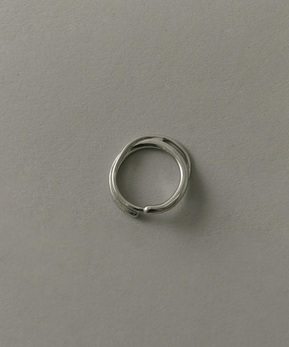 不鏽鋼漸變色交叉戒指