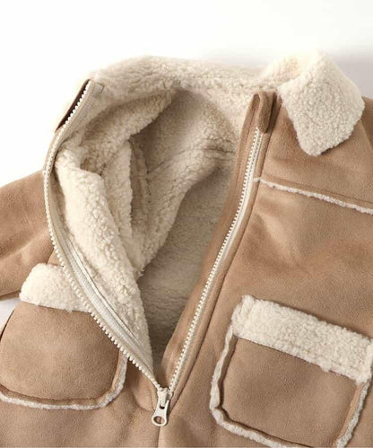 Bpop 羊羔絨連體衣