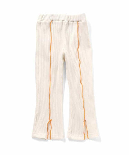 保暖荷葉邊喇叭打底褲 10分長度