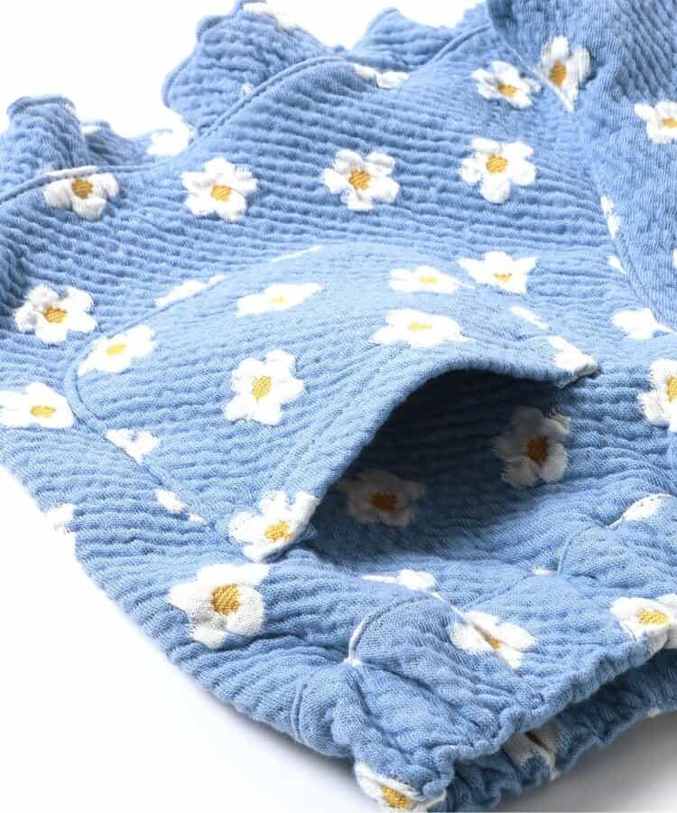 愛心花卉提花吊帶背心&荷葉邊短褲套裝 短款