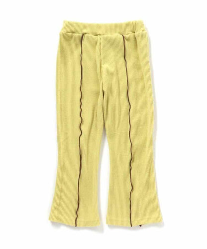 保暖荷葉邊喇叭打底褲 10分長度