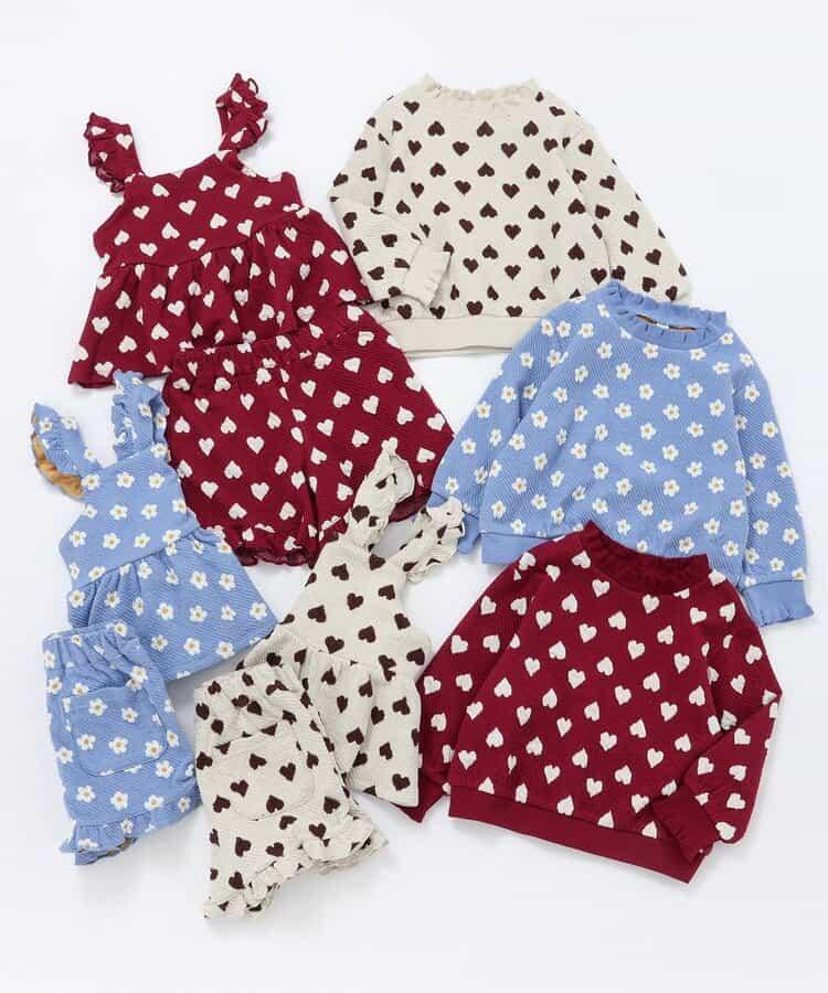 愛心花卉提花衛衣