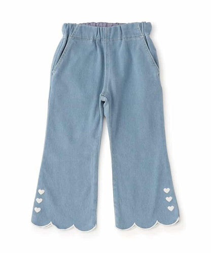 荷葉邊喇叭長褲 10分長度