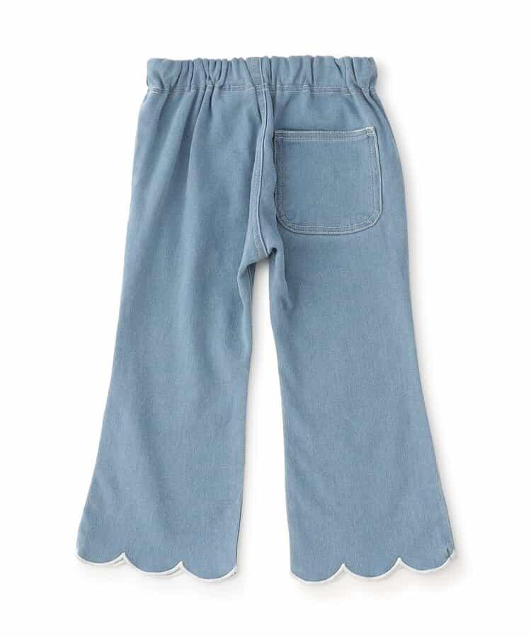 荷葉邊喇叭長褲 10分長度