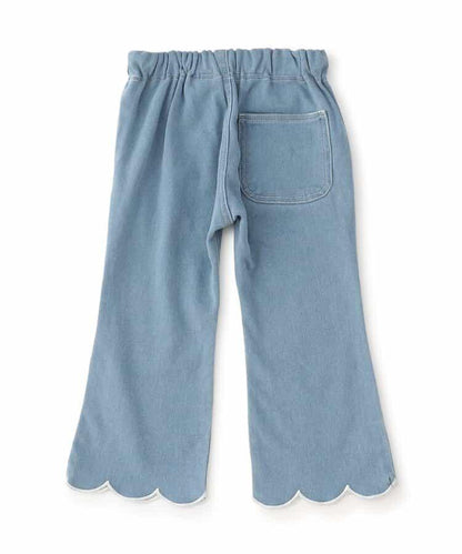 荷葉邊喇叭長褲 10分長度