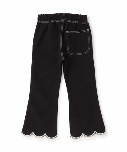 荷葉邊喇叭長褲 10分長度