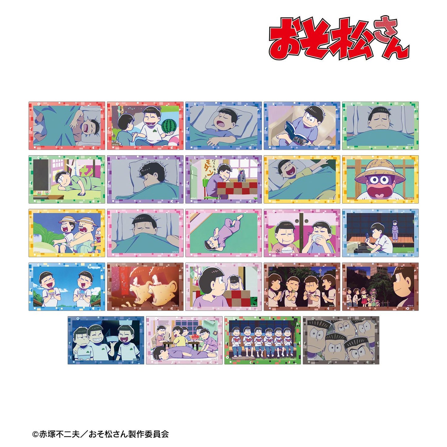 《阿松》 場景插畫卡片 盲盒（整盒/24個裝）