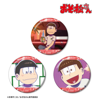 《阿松》おそ松 場景寫實徽章胸針3個套裝