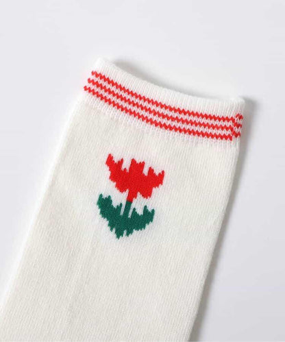 單點裝飾高筒襪