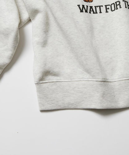 寬鬆版型 雙面印花 圓領衛衣 / THREE CATS