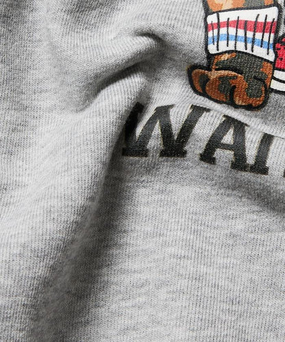 寬鬆版型 雙面印花 圓領衛衣 / THREE CATS