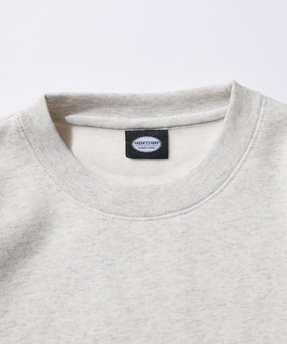 寬鬆版型 單點刺繡 後背印花 下襬抽繩 圓領衛衣