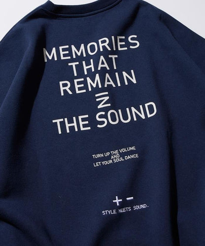 寬鬆版型 單點刺繡 後背印花 下襬抽繩 圓領衛衣