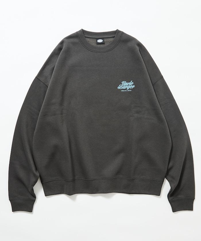 寬鬆版型背面印花圓領衛衣 / Uncle Burger