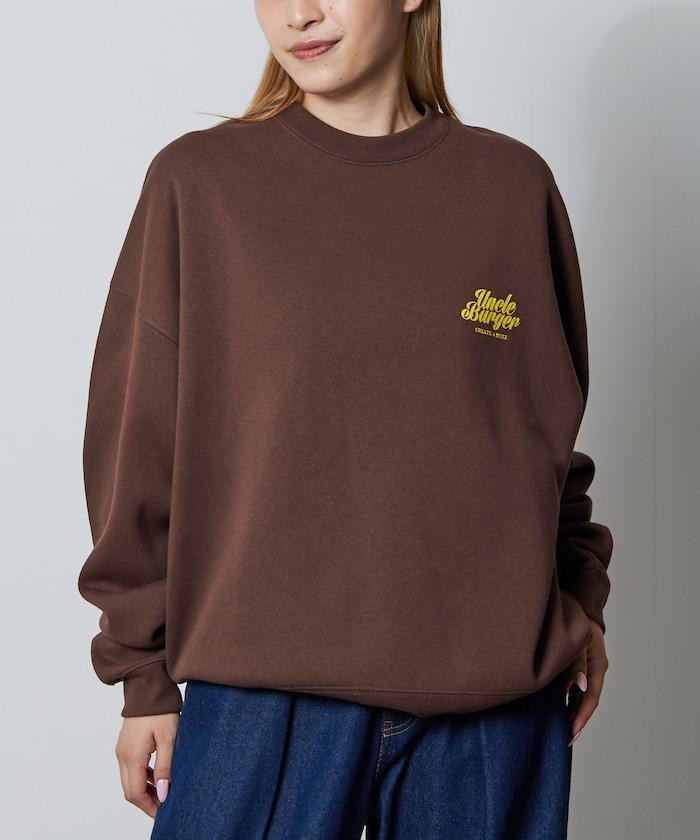 寬鬆版型背面印花圓領衛衣 / Uncle Burger