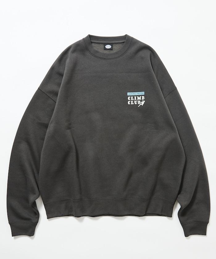 寬鬆版型背部印花圓領衛衣