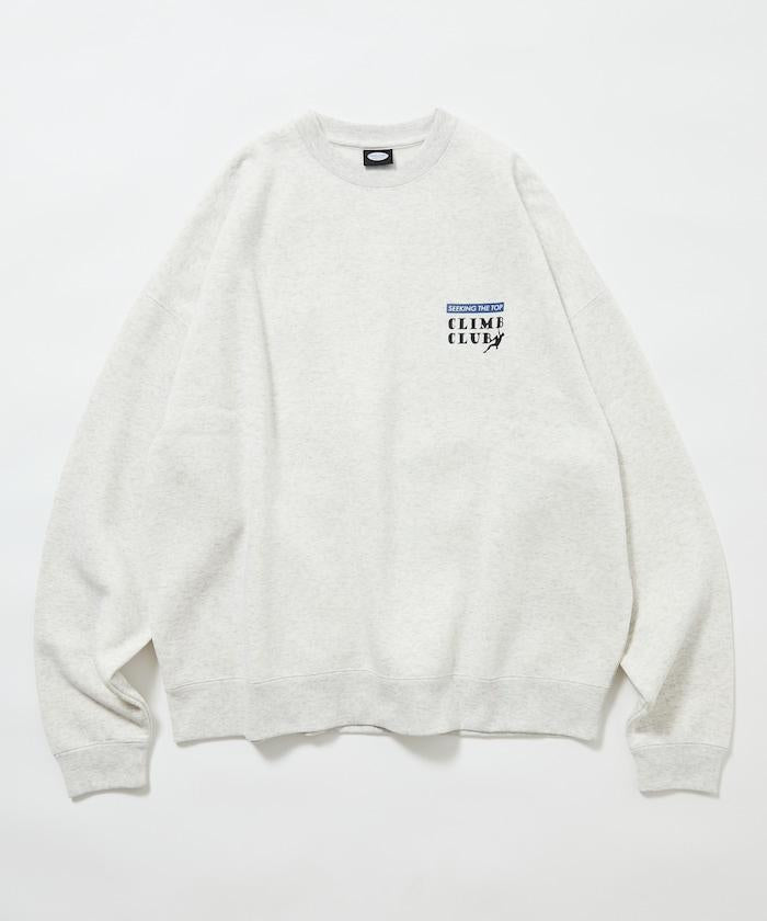 寬鬆版型背部印花圓領衛衣