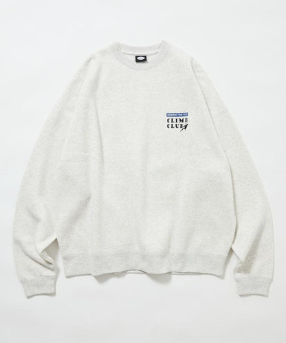 寬鬆版型背部印花圓領衛衣