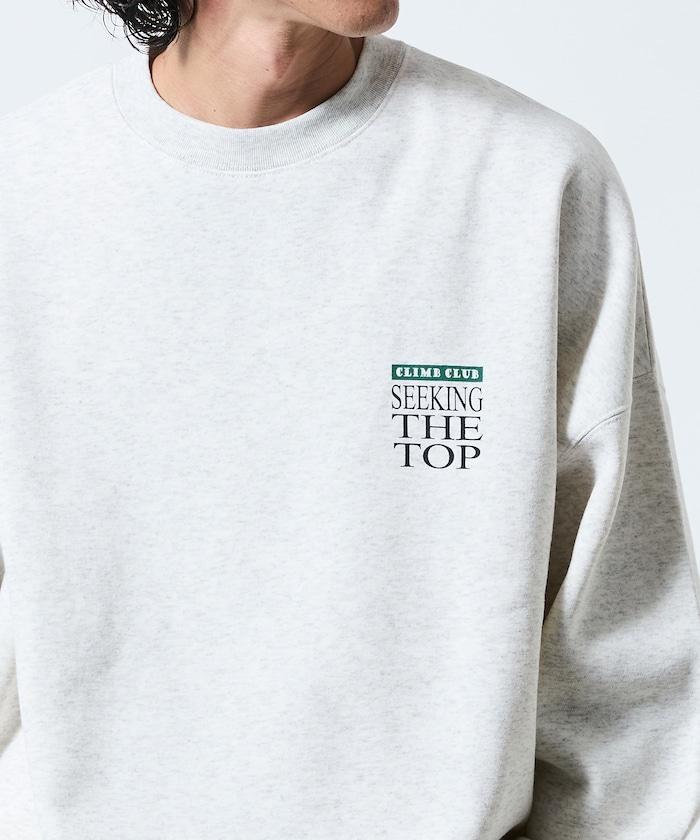 寬鬆版型背部印花圓領衛衣