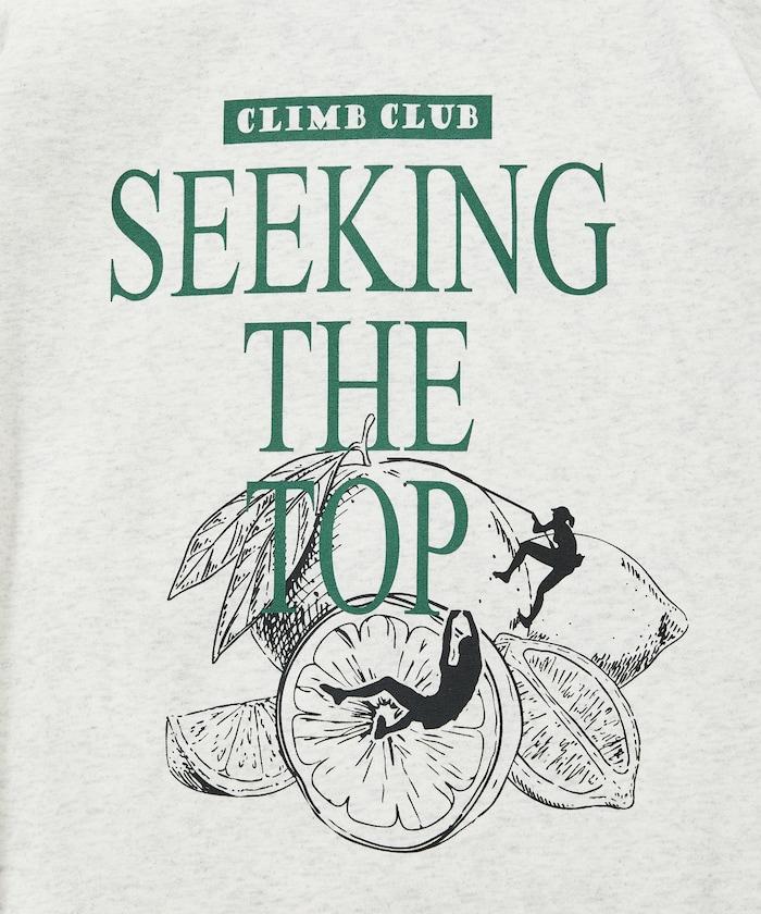 寬鬆版型背部印花圓領衛衣