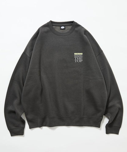 寬鬆版型背部印花圓領衛衣