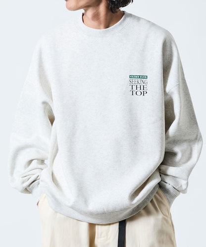 寬鬆版型背部印花圓領衛衣