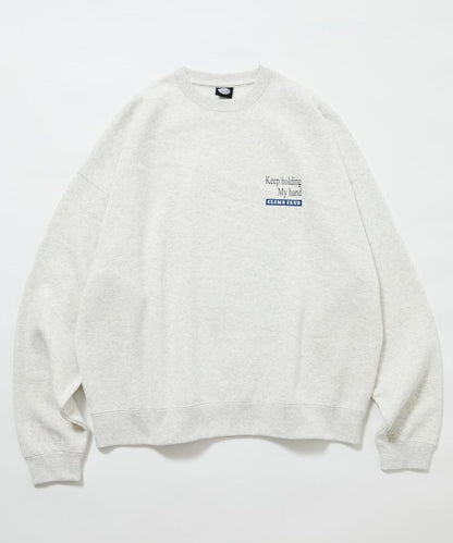 寬鬆版型背面印花圓領衛衣 / CLIMB CLUB Cat