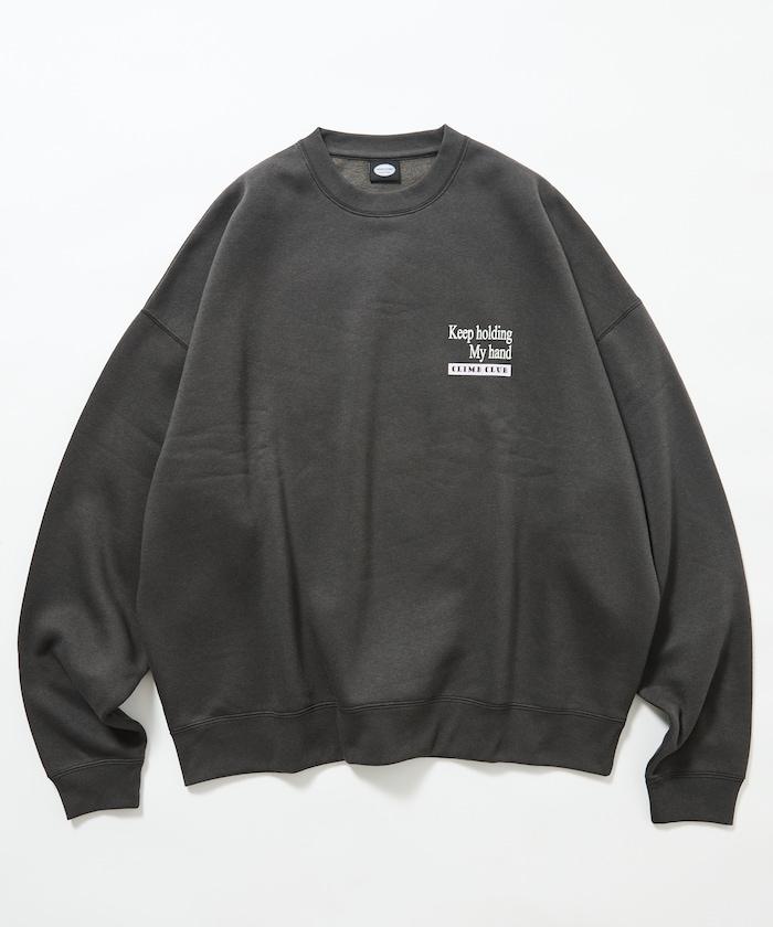 寬鬆版型背面印花圓領衛衣 / CLIMB CLUB Cat