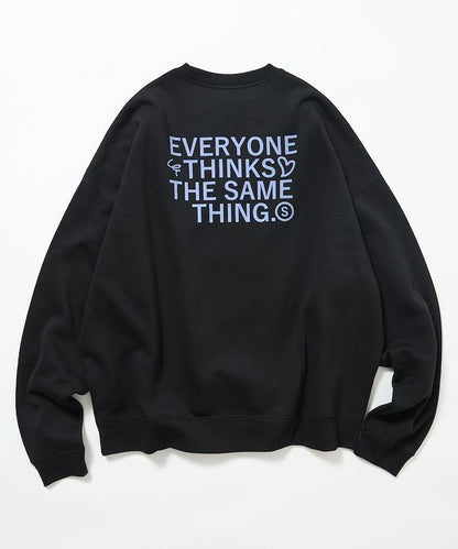 寬鬆版型背部印花圓領衛衣 / STILL WED