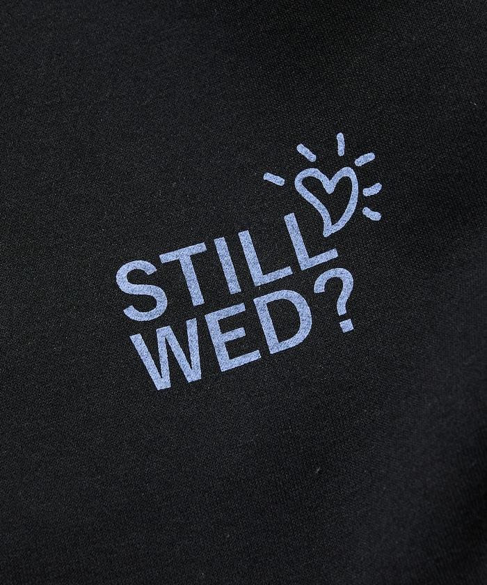 寬鬆版型背部印花圓領衛衣 / STILL WED