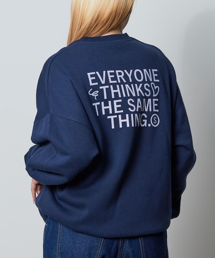 寬鬆版型背部印花圓領衛衣 / STILL WED