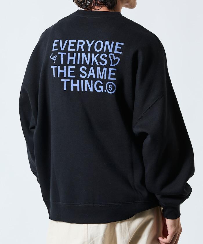 寬鬆版型背部印花圓領衛衣 / STILL WED