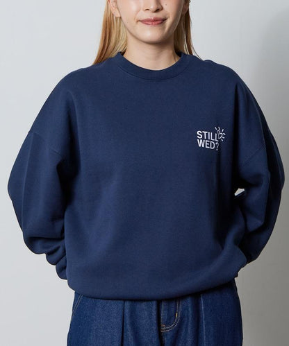 寬鬆版型背部印花圓領衛衣 / STILL WED