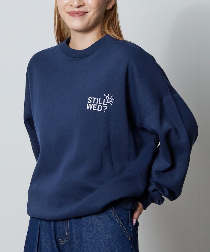 寬鬆版型背部印花圓領衛衣 / STILL WED