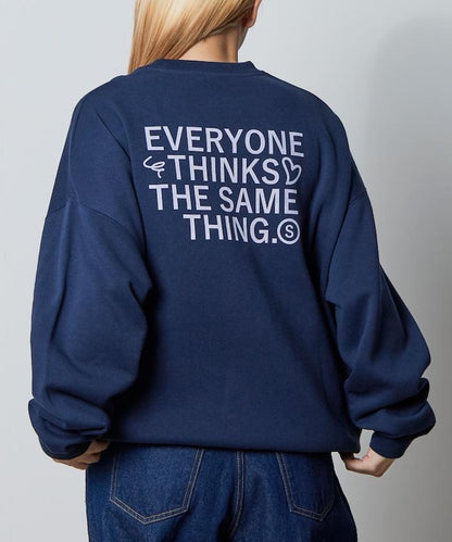 寬鬆版型背部印花圓領衛衣 / STILL WED