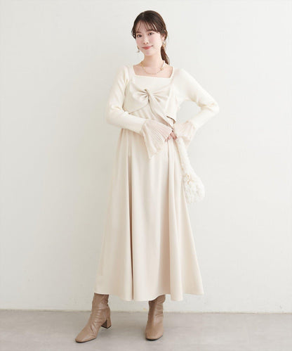 荷葉邊袖針織衫