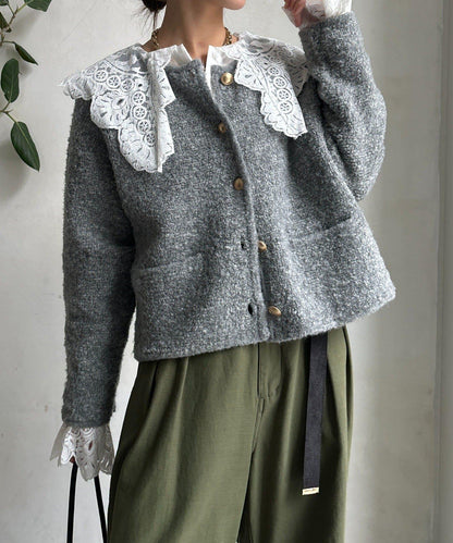 圈圈紗針織夾克