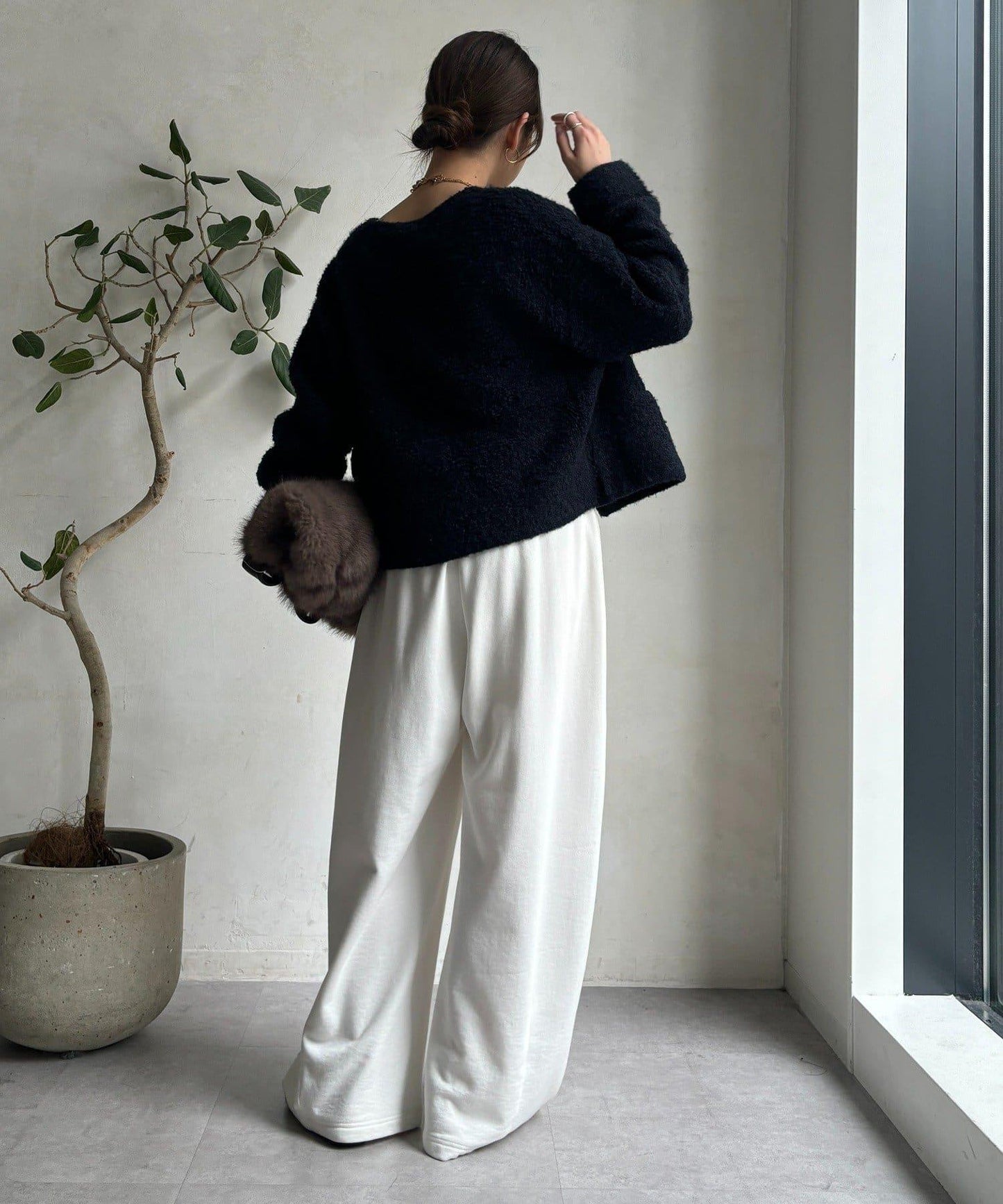 圈圈紗針織夾克