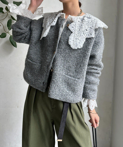 圈圈紗針織夾克