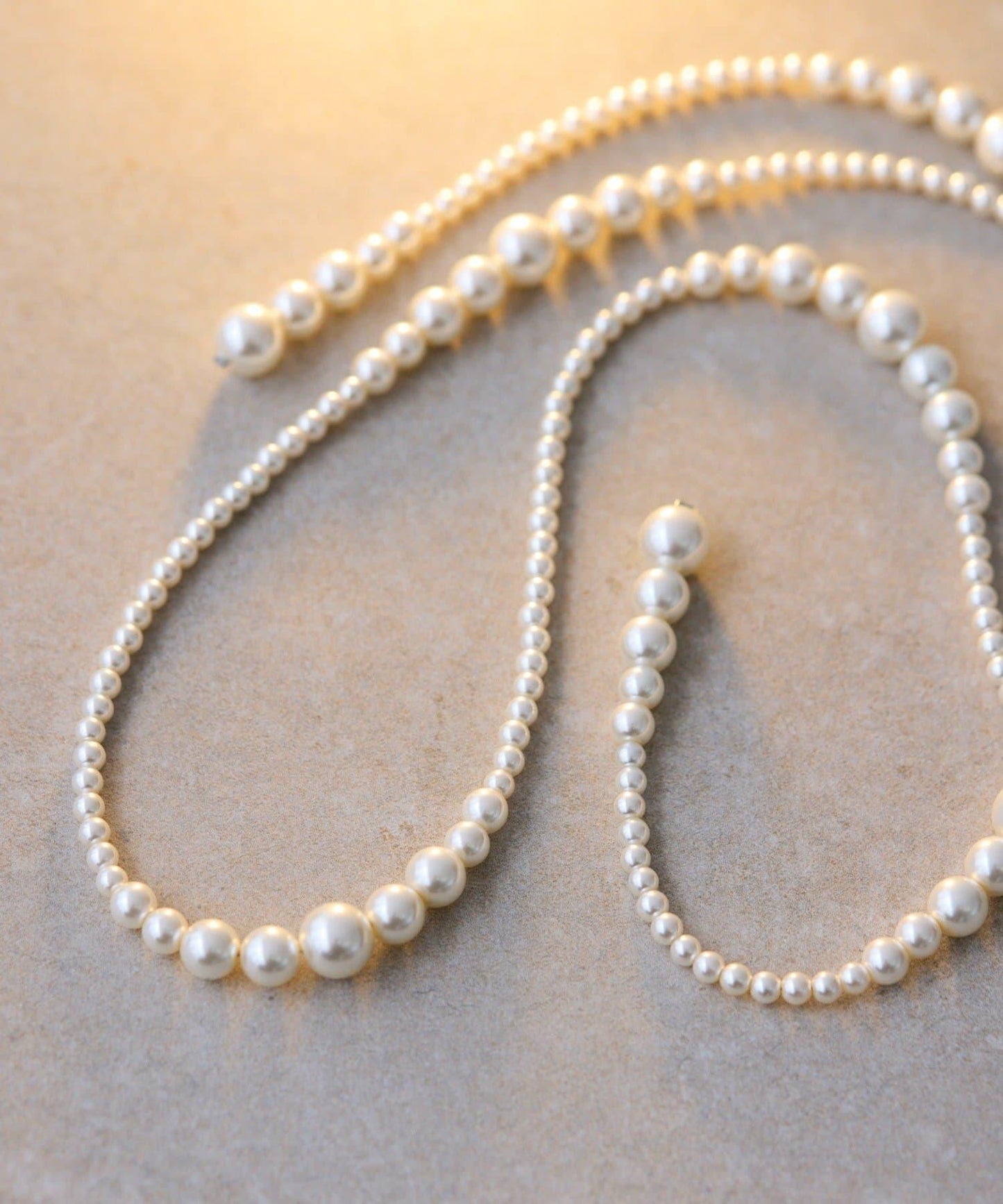 漸變珍珠磁性項鍊