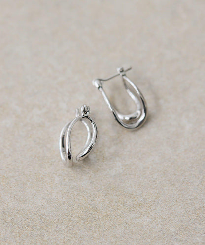 許願骨圓環耳環