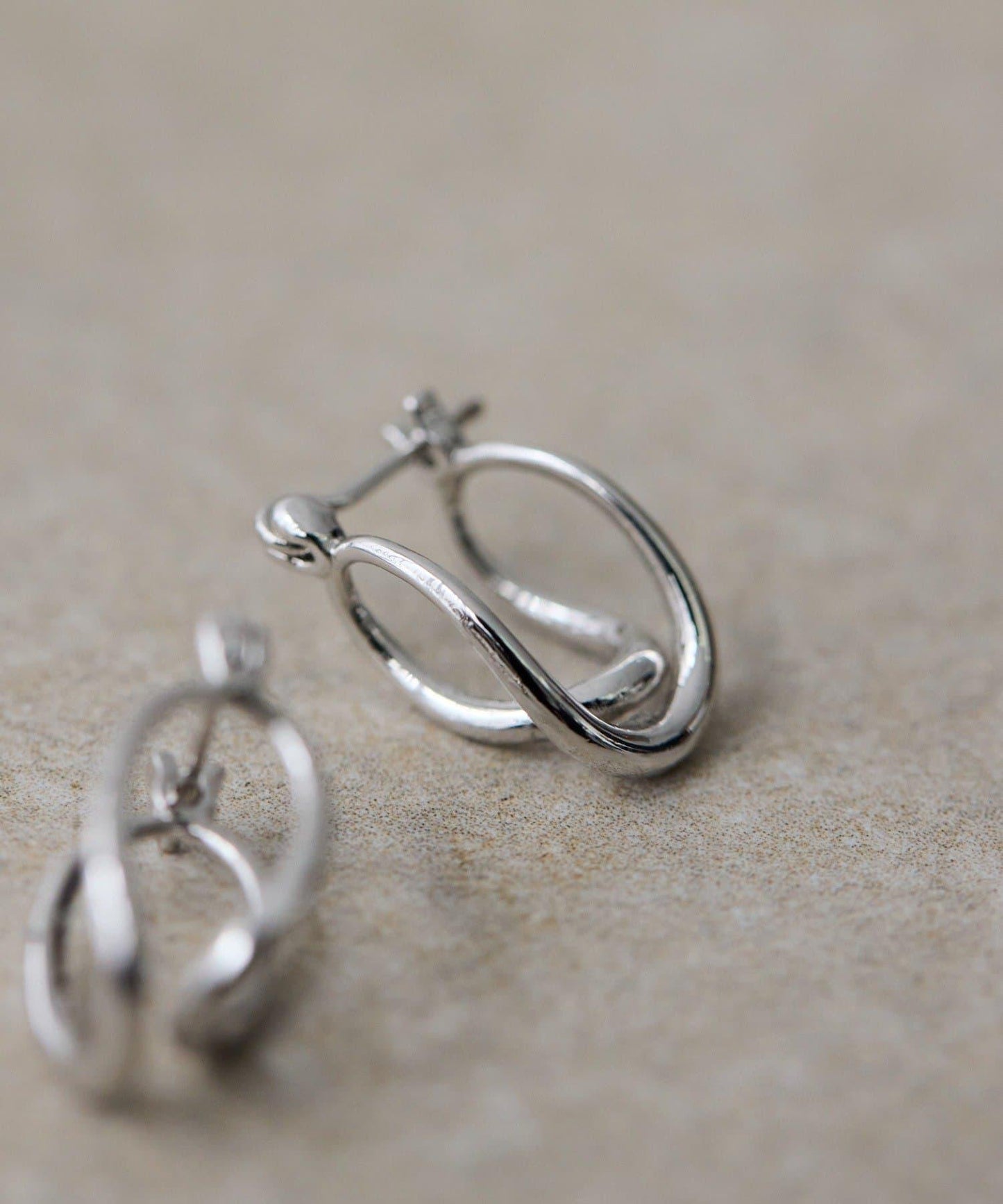 許願骨圓環耳環