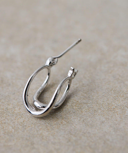 許願骨圓環耳環