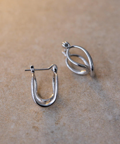 許願骨圓環耳環