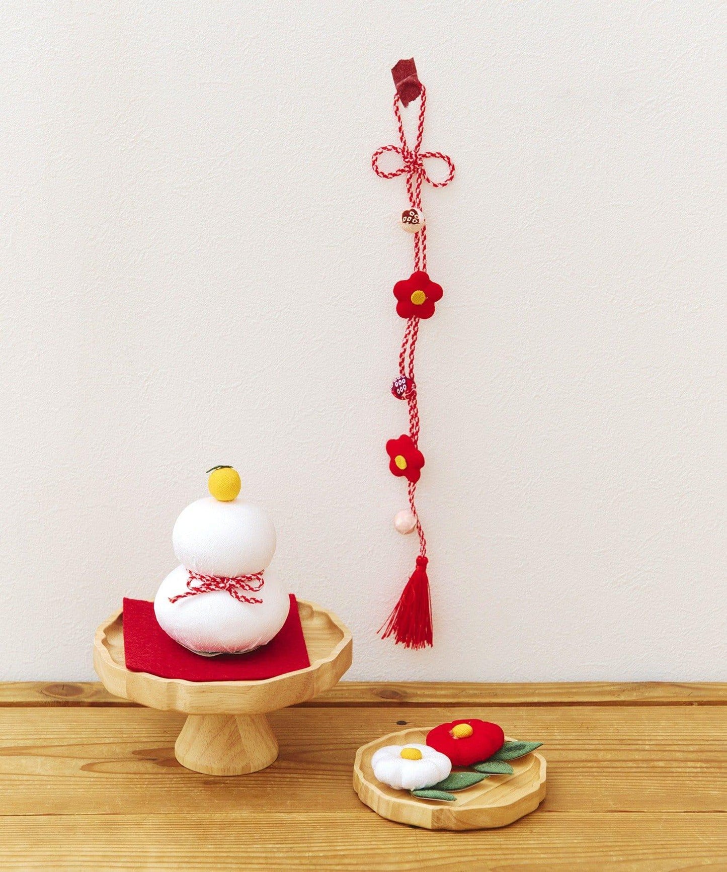 ちりめんの鏡餅/正月のお飾り